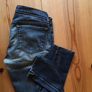 J Brand “The Deal Skinny” ankle zip jeans